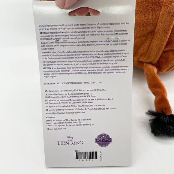 Scentsy Buddy Pumbaa With Scent Pack In The Jungle Disney Animation Retired - Picture 8 of 10